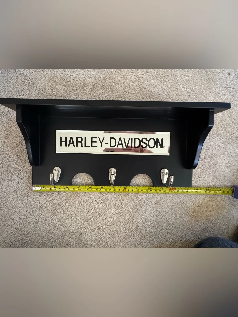 Harley-Davidson Wall Shelf Key Rack Hook Organizer